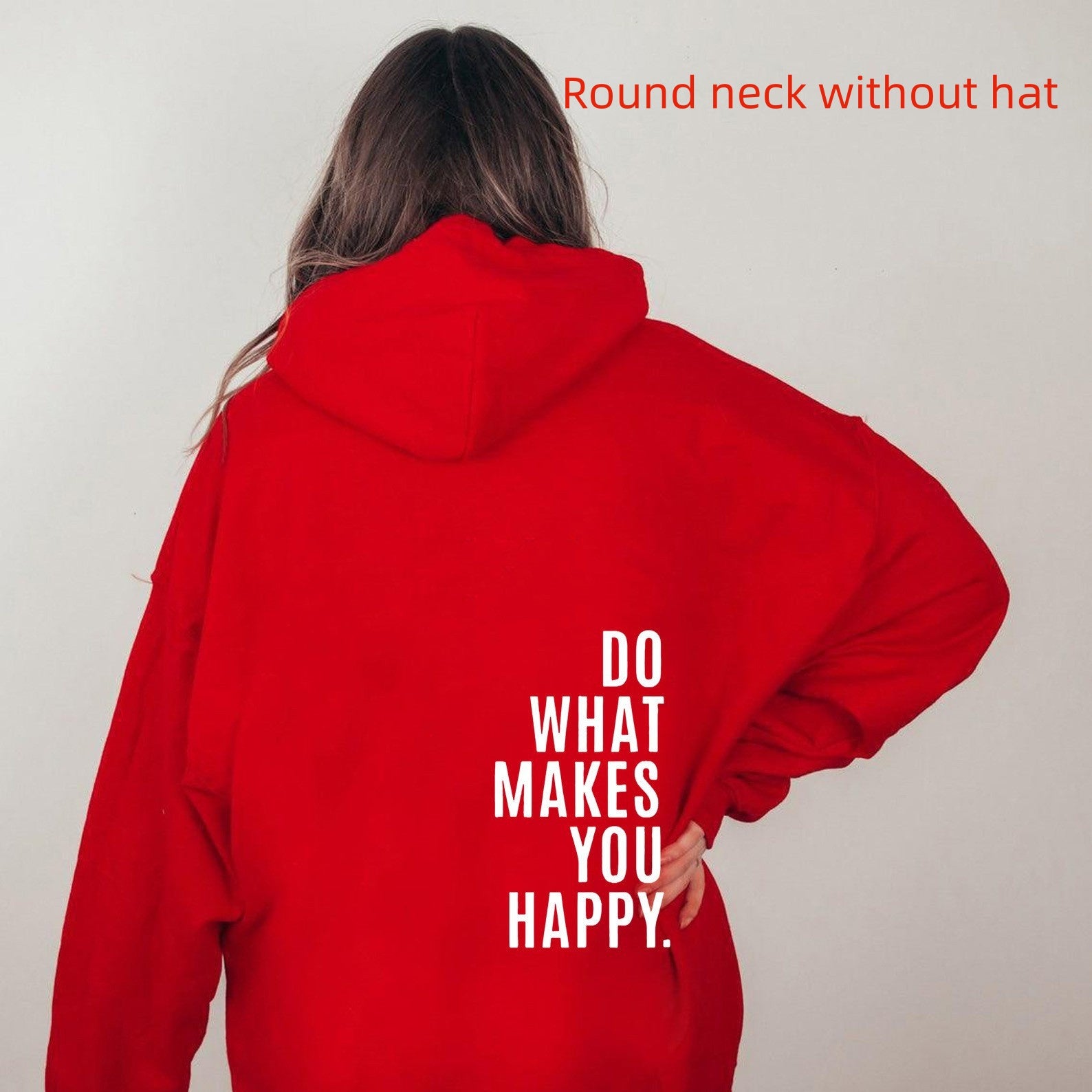 Do What Makes You Happy Oversized Wool Blend Sweatshirt