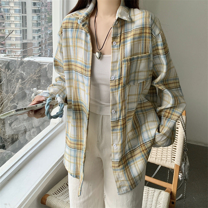 Idle Style All-match Lantern Long Sleeve Shirt Coat