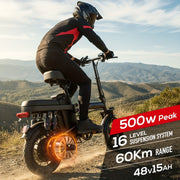 Foldable E-Bike 20MPH Foldable Adult Electric Bike | 20MPH Commuter E-Bike with Removable Battery