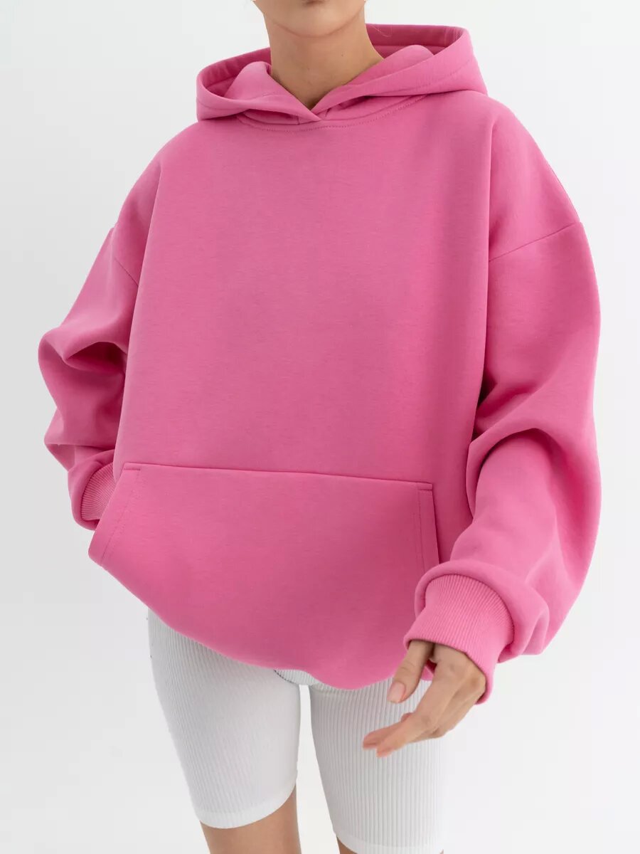 Women's Cozy Long-Sleeve Hooded Sweatshirt