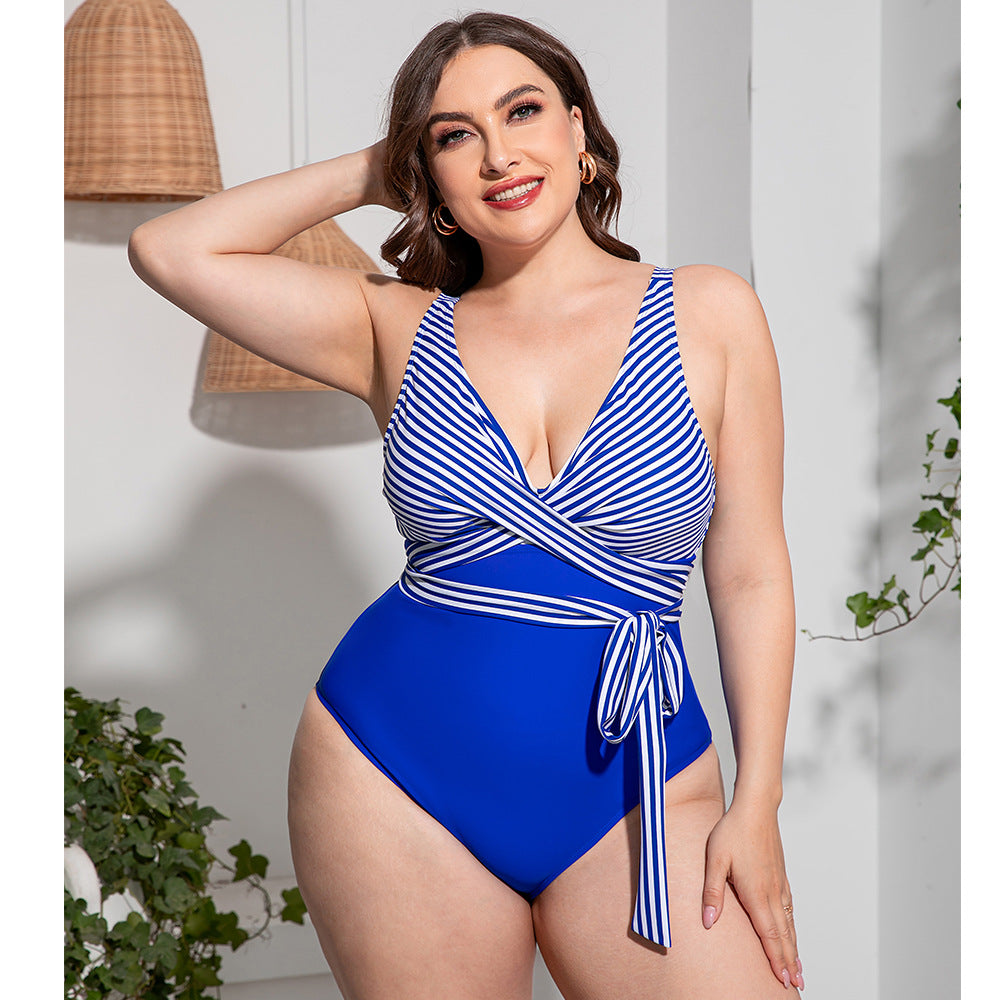 Women's Printed One-Piece Sports Swimsuit