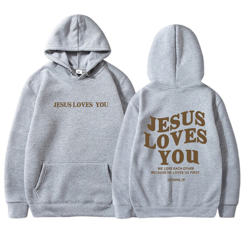 Women's Letter Print Pocket Drawstring Hoodie