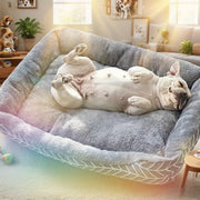 2025 New Model 4 Sizes Available, Ultra-soft And Comfortable Plush Dog Bed Made Of Felt Polyester Fiber. A Winter Warm Pet Sofa Suitable For Small To Large Breeds. No Assembly Required Thick Cushion,