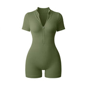 Women's Zip-Front Athletic Yoga Jumpsuit