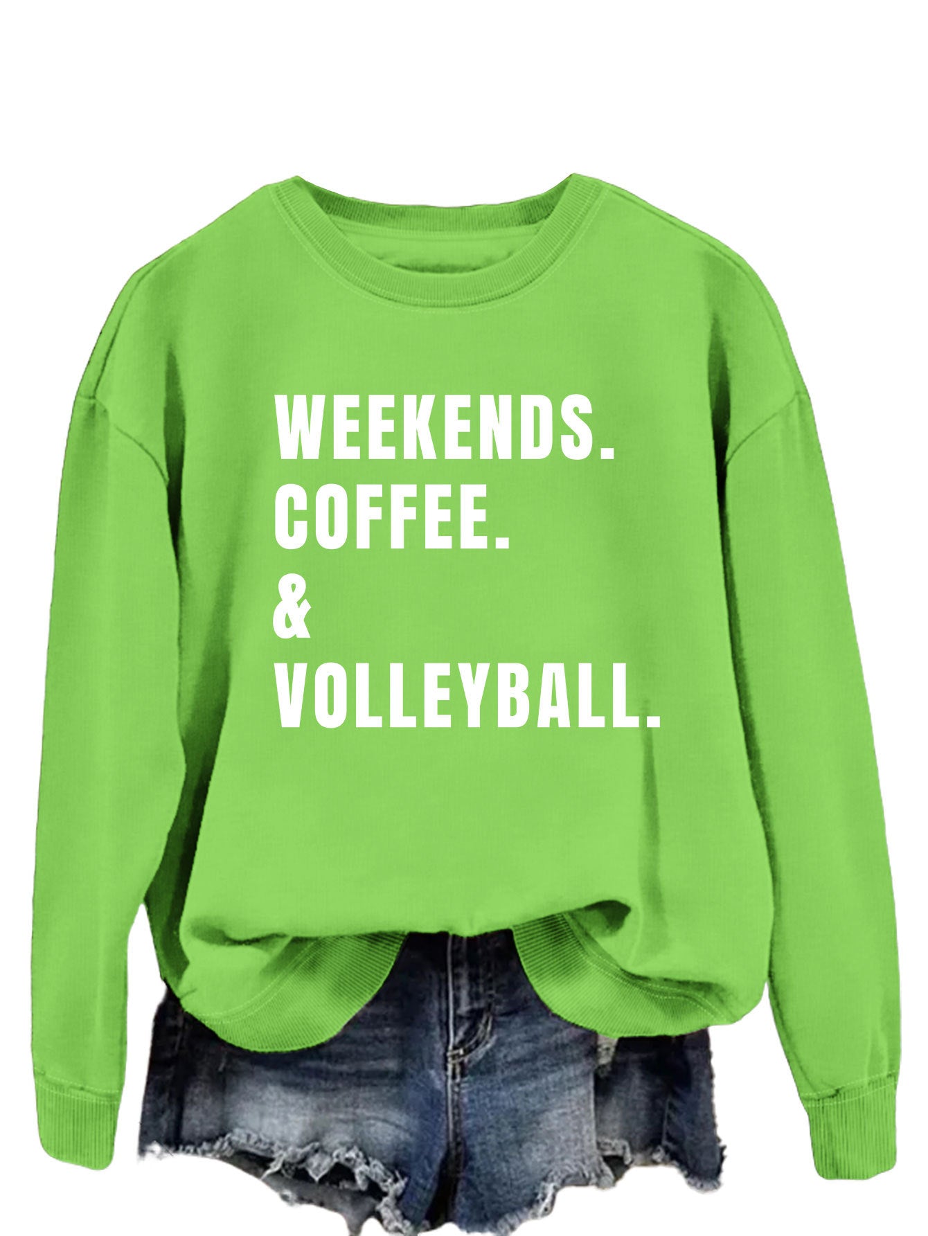 Women's Cozy Round Neck Long Sleeve Loose Sweatshirt