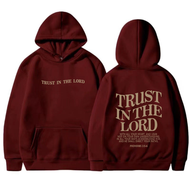 Letter Print Casual Long Sleeve Sports Hoodie