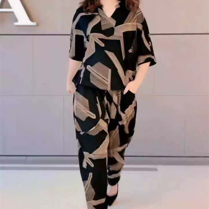 Casual Chic Two-Piece Harem Pants Set