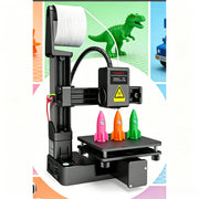 Mini High‑Precision 3D Printer with 100 mm × 100 mm × 100 mm Build Volume – Low Vibration, Quiet Operation – Ideal for Beginners, Home, Education and Model Making