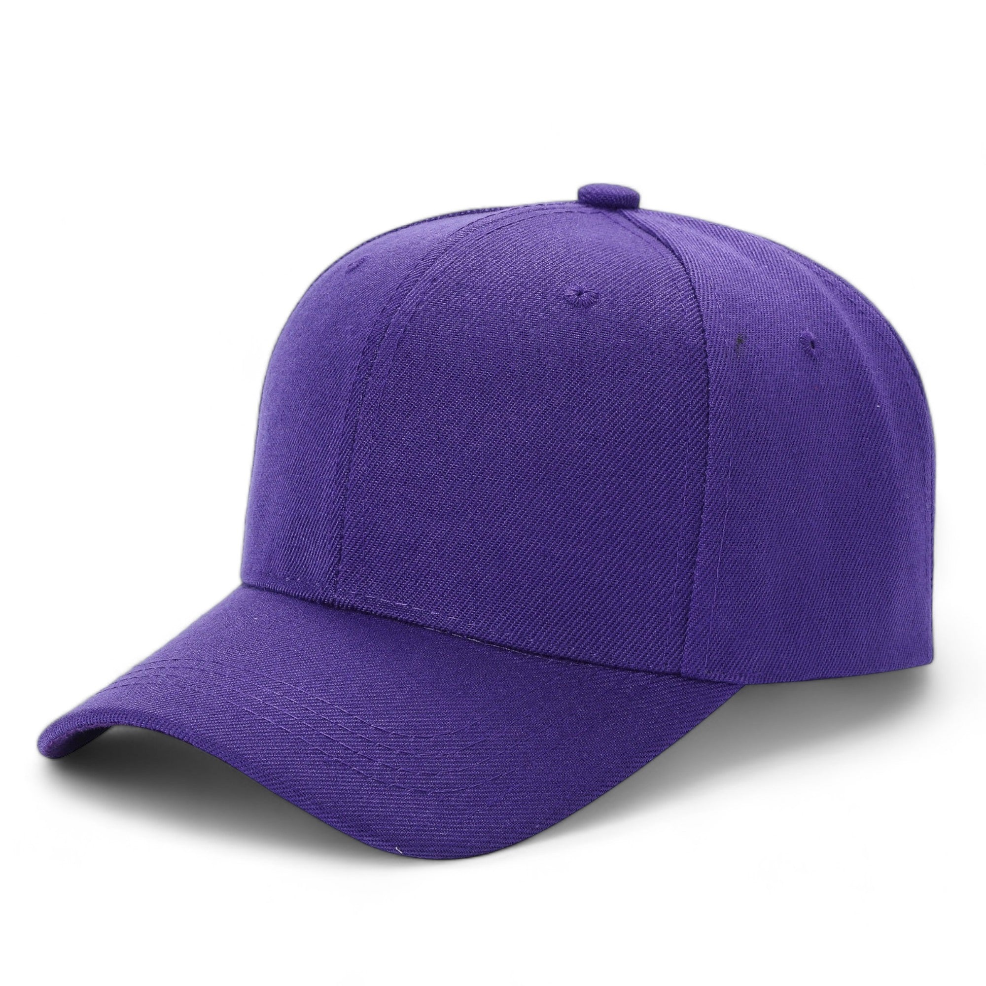 Unisex Premium Adjustable Baseball Cap – Solid Plain Color with Curved Visor