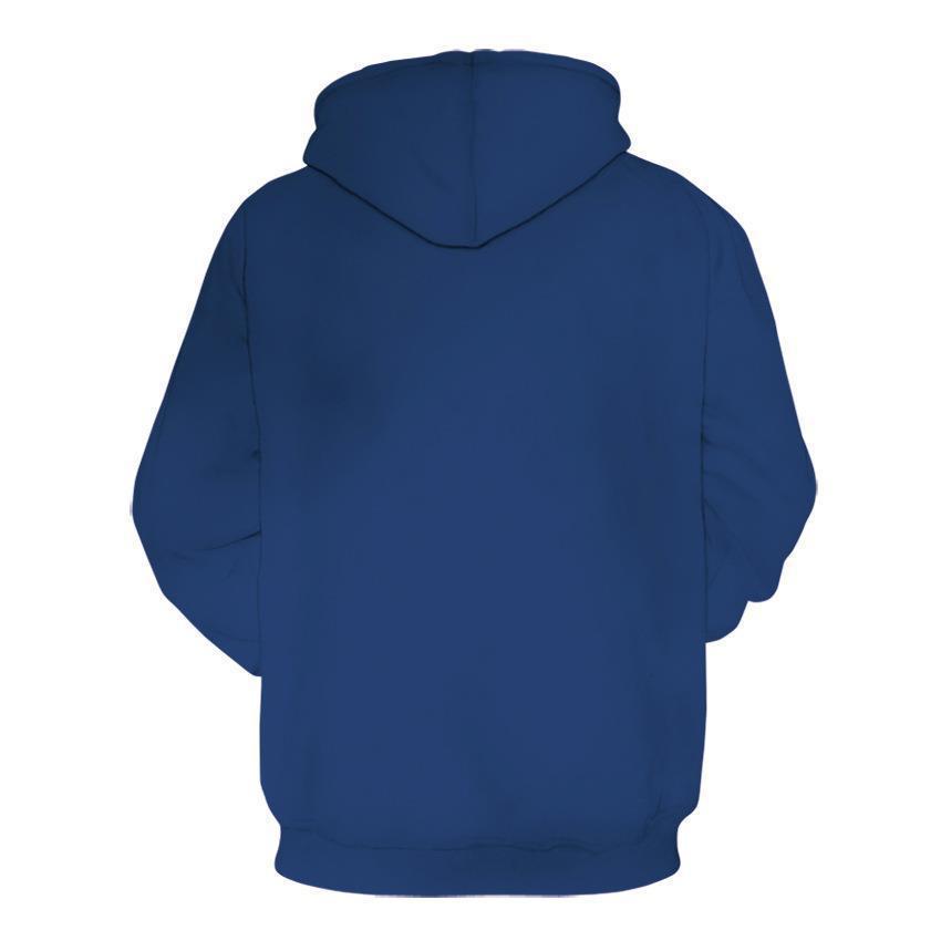 Women's 3D Print Hooded Pocket Pullover Sweatshirt