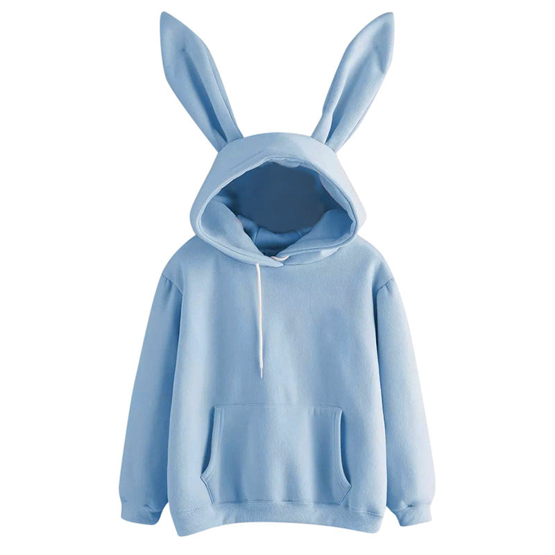 Harajuku Cute Rabbit Ear Hooded Sweatshirt