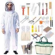 Beekeeping Starter Kit – XL Size, 31 Items Including Protective Gear, Smoker, Frame Holder, Lifter, Hive Tools and Bee‑Marking Pen