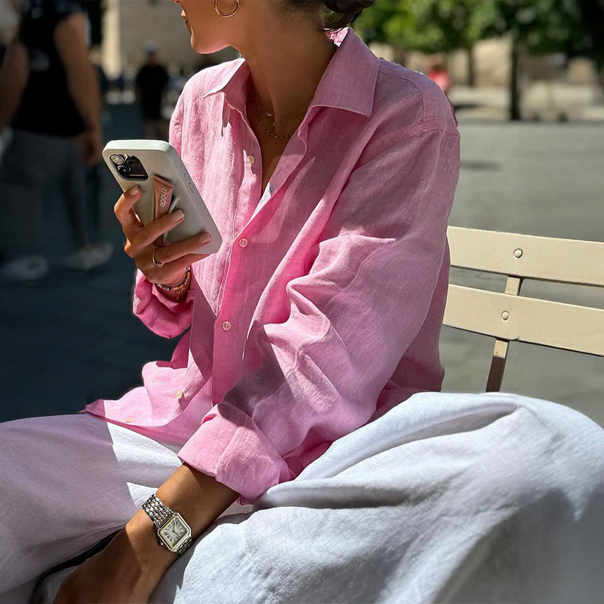 Women's Street Cardigan Long-sleeved Shirt
