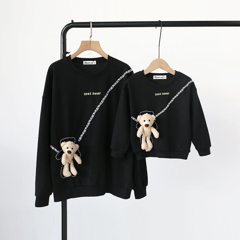 Matching Family Long Sleeve Hoodie Dresses