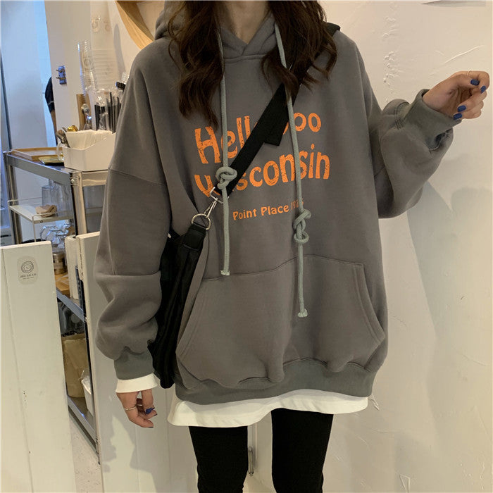 Korean Style Oversized Pullover Hoodie