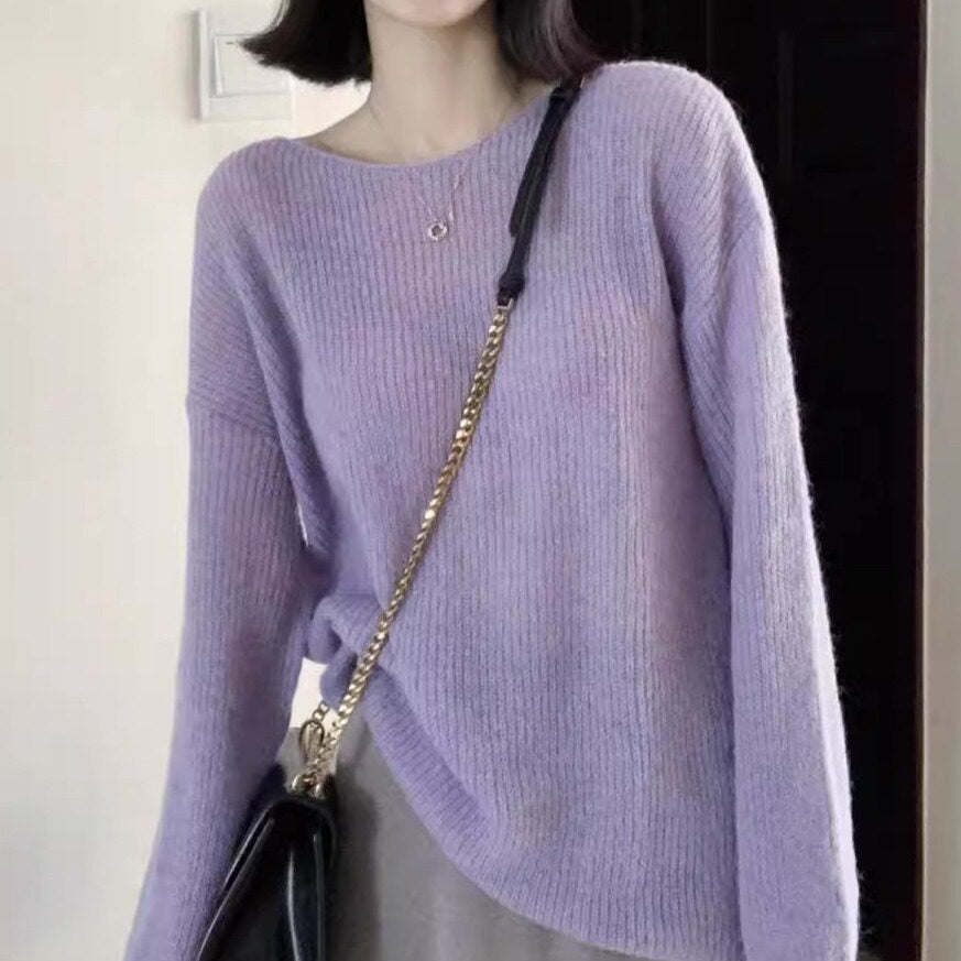 Thin Loose and Lazy Style Pullover Top