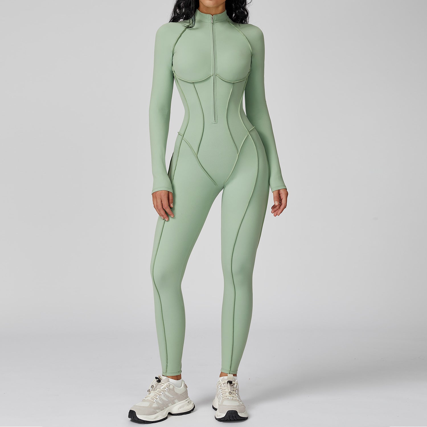 Women's Contrast Color Active Sports Jumpsuit
