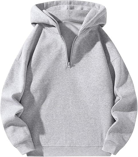 Cozy Fleece-Lined Zip Hoodie for Casual Sporty Comfort