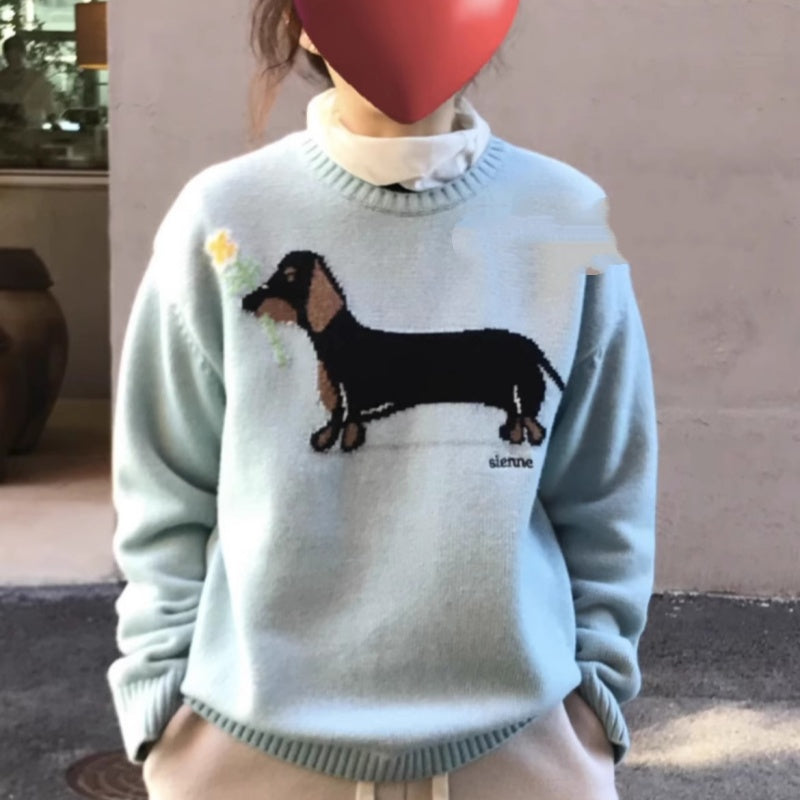 Winter New Sausage Puppy Cashmere Sweater