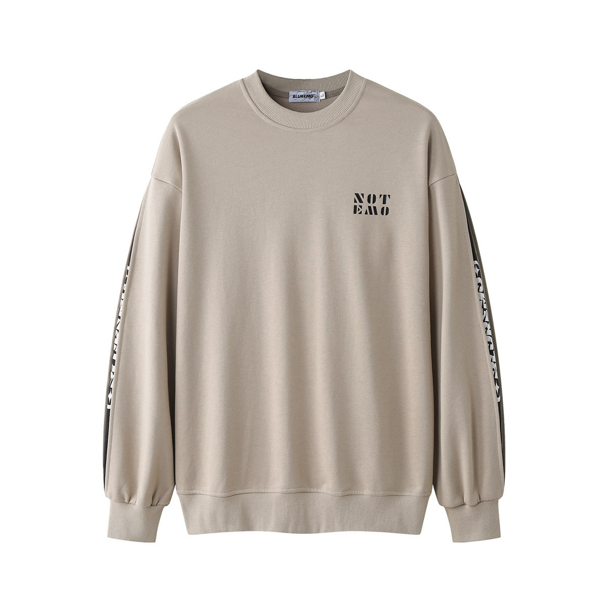 Contrast Letter Print Crew Neck Sweatshirt
