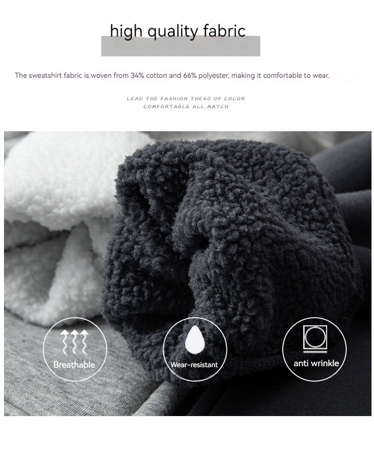 Thermal Fleece Hooded Sweatshirt | Cozy Couple Winter Coat