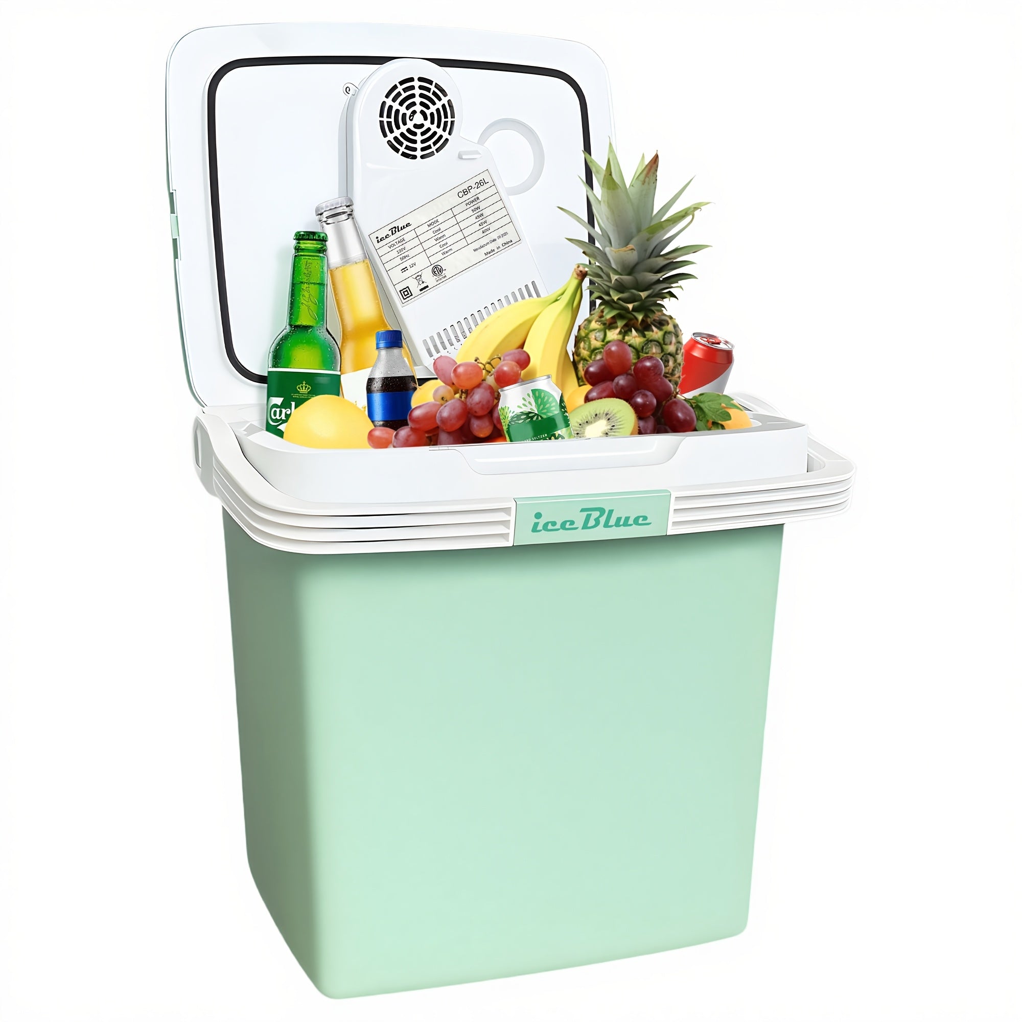 26-Liter Portable Electric Cooler for Vehicles