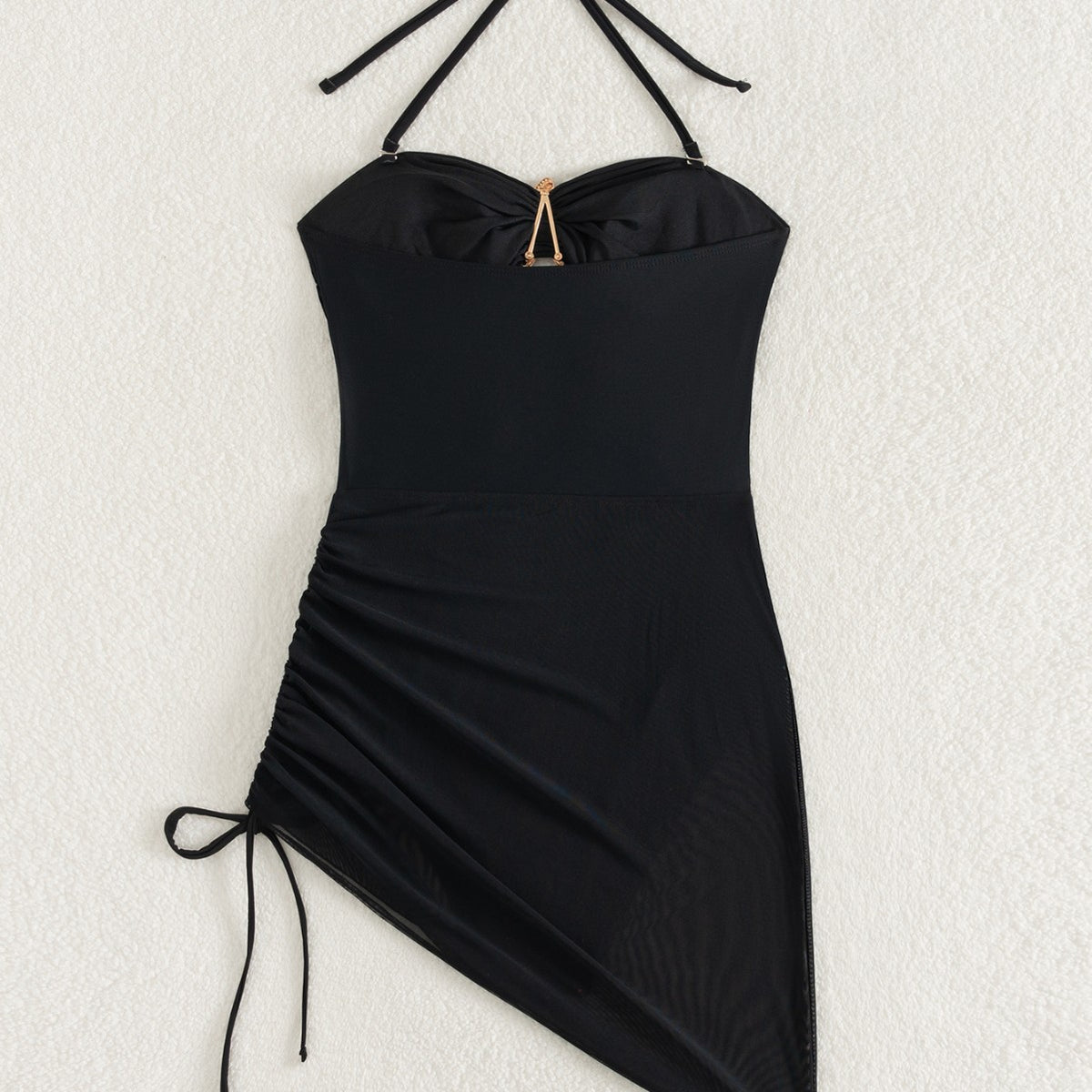Sexy Halterneck Mesh One-Piece Swimsuit for Women