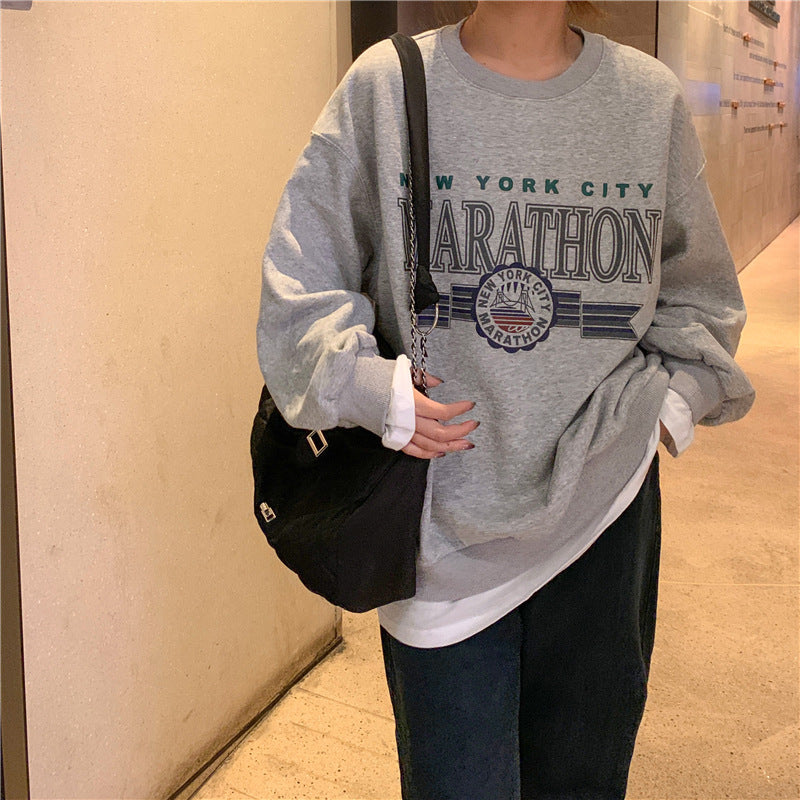 Retro Two-Piece Loose Knit Cardigan Sweater