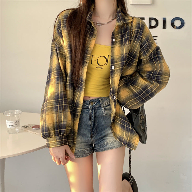 Idle Style All-match Lantern Long Sleeve Shirt Coat