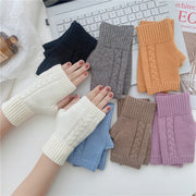Cozy Short Finger Knitted Gloves for Women
