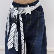Polka Dot Leather Belt - Autumn Chic