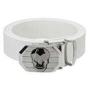 Toothless Automatic Buckle Cowhide Leather Belt