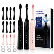 18-Piece IPX7 Sonic Electric Toothbrush Set with 6 Modes