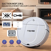 3-in-1 Robot Vacuum Cleaner | Tangle-Free Suction, Automatic Self-Charging, Multi-Purpose for Floor Cleaning, Pet Hair, Paper & Garbage