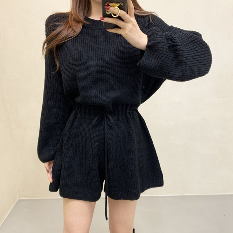 Women's Retro Tie-Up Wide Leg Romper