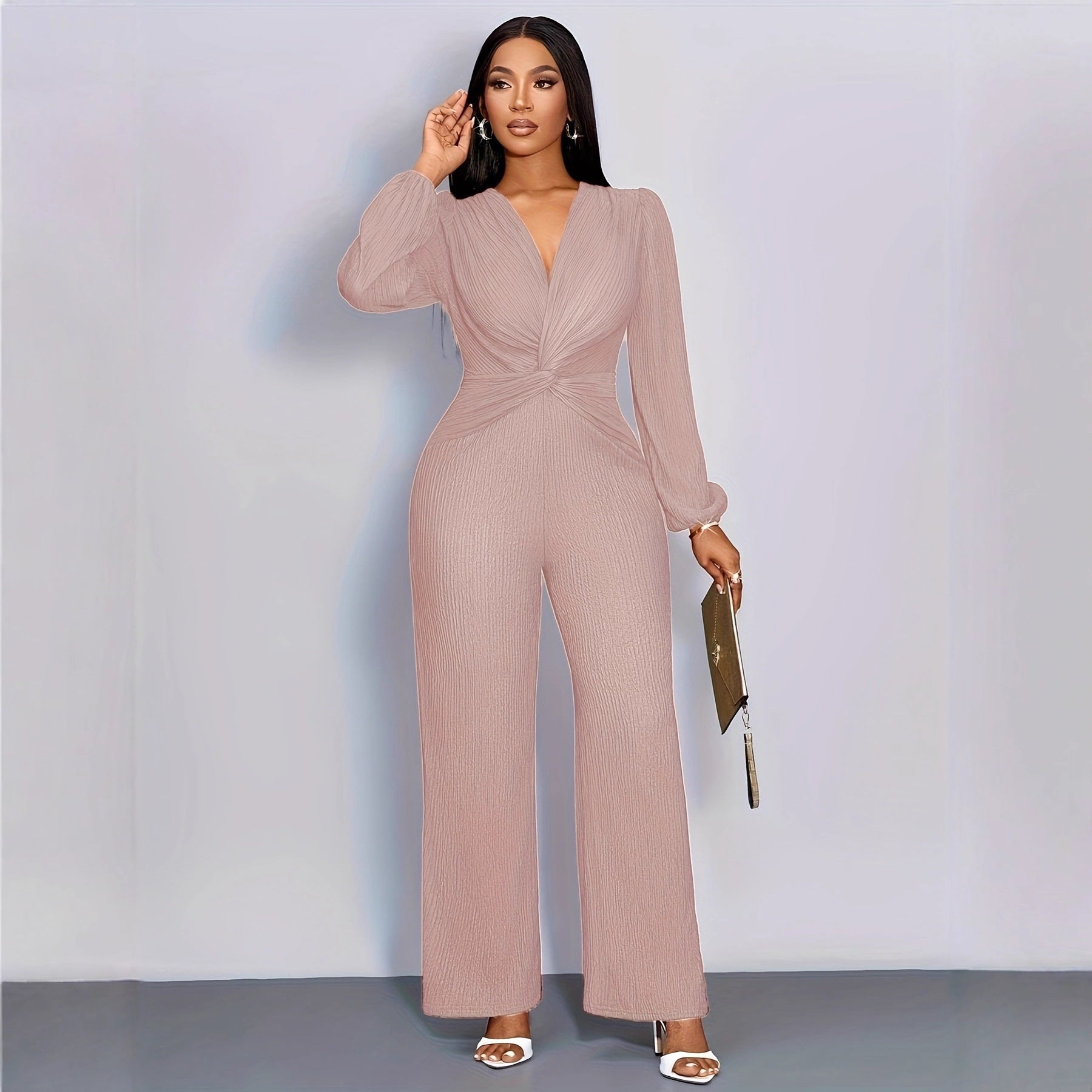 Women's Solid Color Slim-Fit Long Sleeve Bodysuit