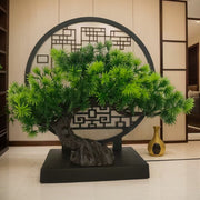 Charming 9.5-inch Artificial Pine Bonsai - Perfect for Bathroom, Bookshelf, Zen Garden Decoration, Home Decoration, Wedding Decoration, Bedroom Decoration and Outdoor Decoration, Excellent Room…