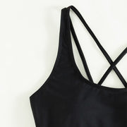 Women's Backless Athletic One-Piece Swimsuit