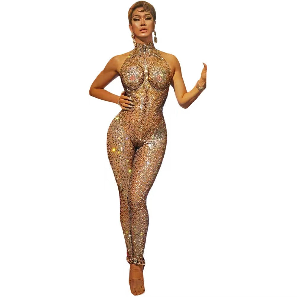 Women's Fashion Personality Hollow Out Jumpsuit