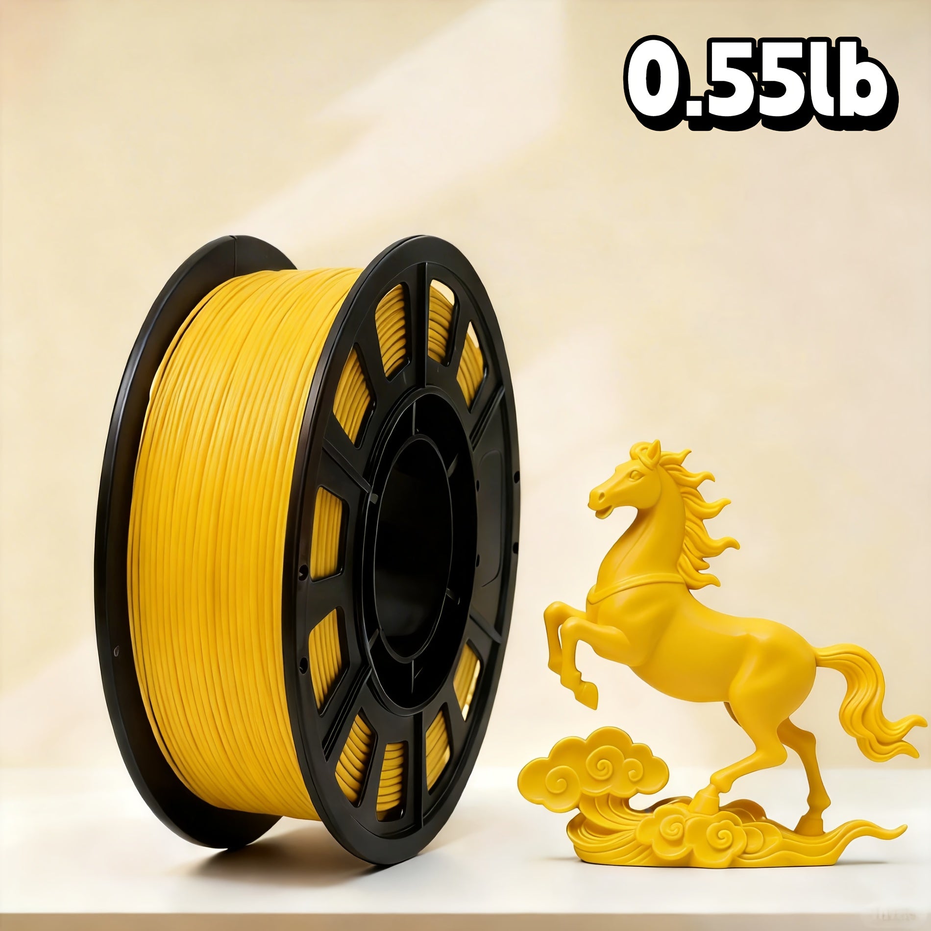 PLA 1.75mm 3D Printer Filament 250g Spool – Rapid Color Change, Low Shrinkage, ±0.02mm Precision