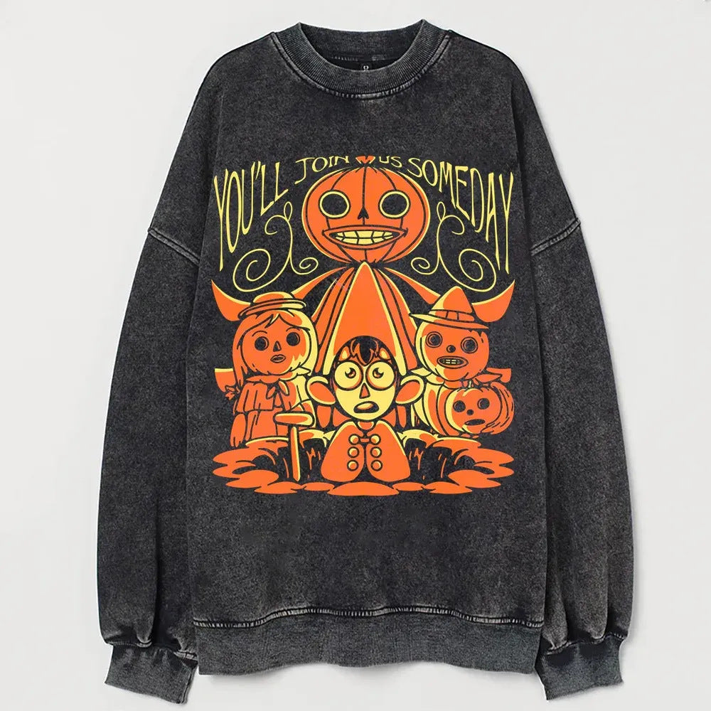 3D Printed Casual Drop-Shoulder Sweatshirt