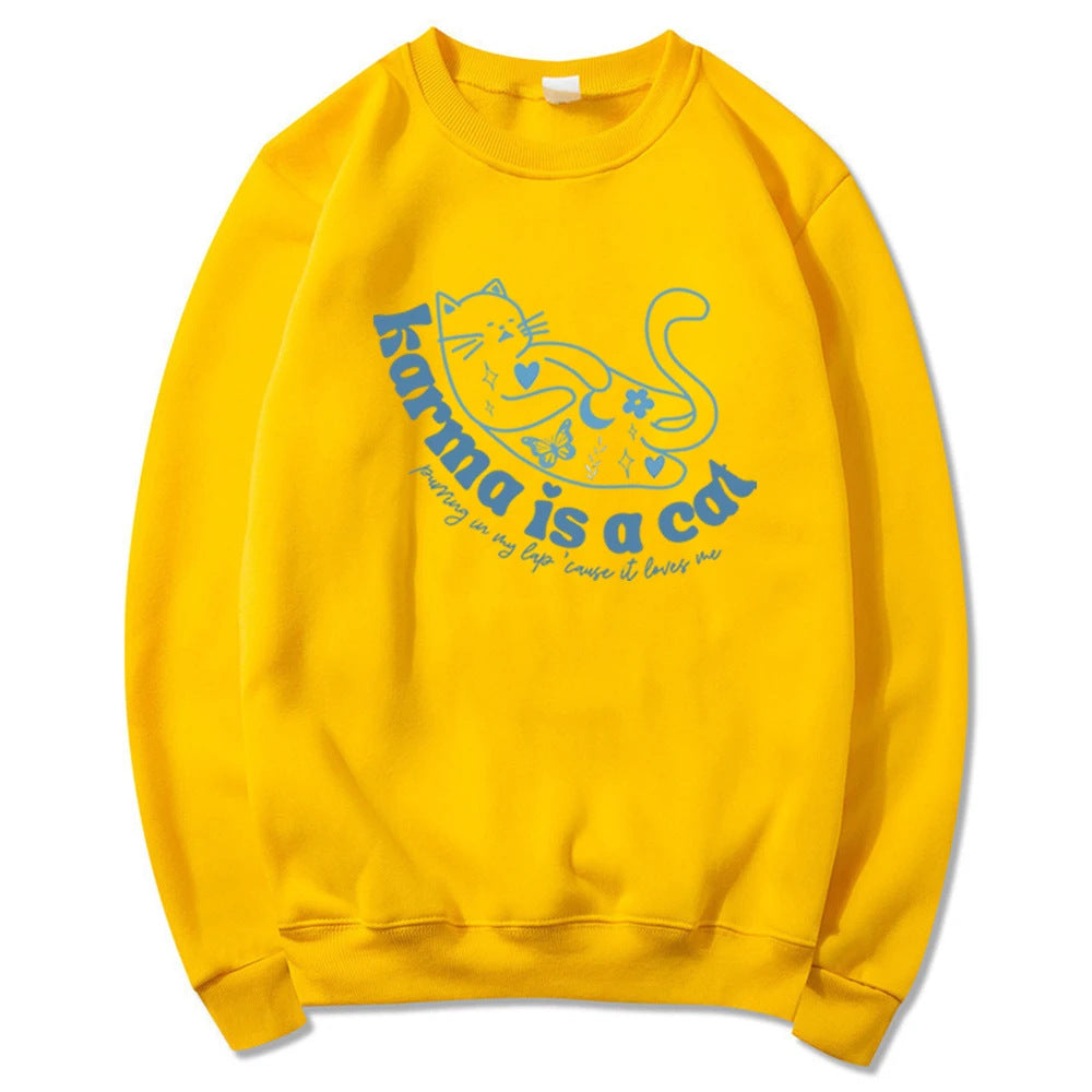 Women's Retro Crew Neck Casual Sports Sweatshirt