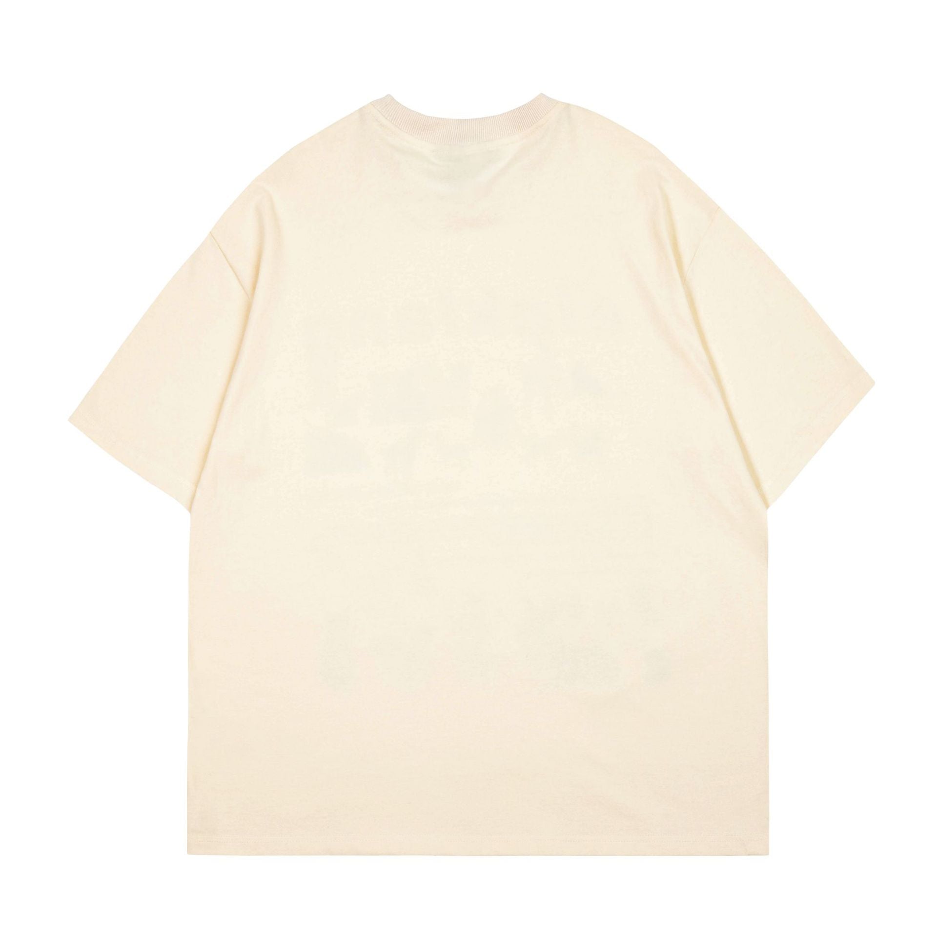 Streetwear Cute Cat & Puppy Print Short Sleeve Tee