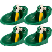 4‑Pack Automatic Self‑Filling Water Bowls with Plastic Valve – Durable Hydration Solution for Goats, Sheep, Cattle and Dogs