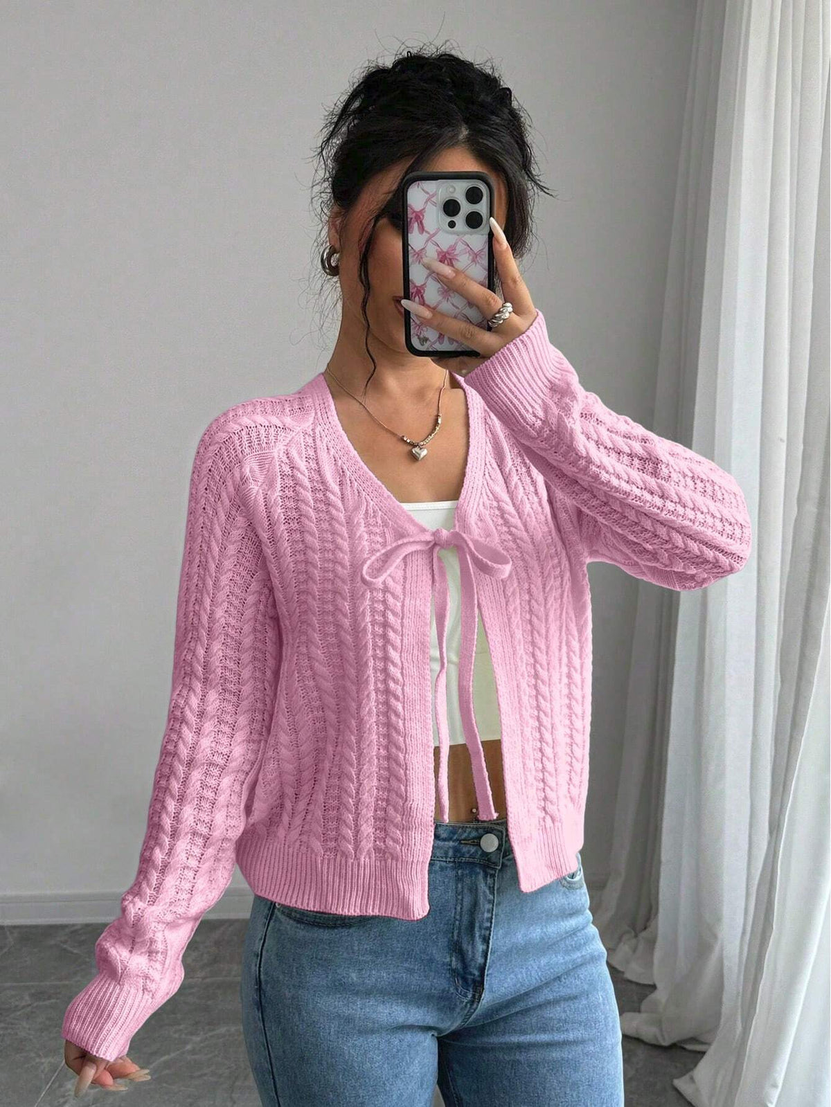 Long Sleeved Knitted Sweater for Women