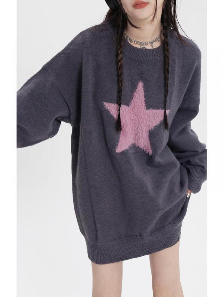 Cozy Winter Straight Tube Knit Sweater for Women