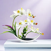 [New Orchid Plant] New Artificial Orchid Potted Plant | Good Luck Decor for Living Room Home Office Hotel