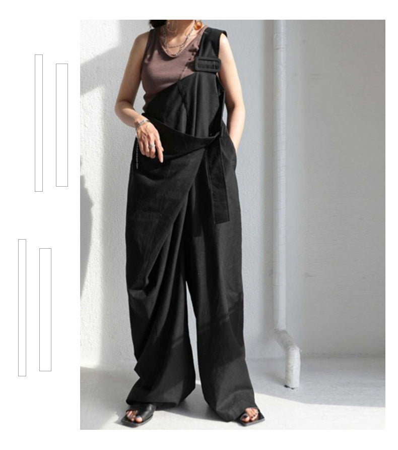 Chic One-Shoulder Loose Casual Jumpsuit for Women