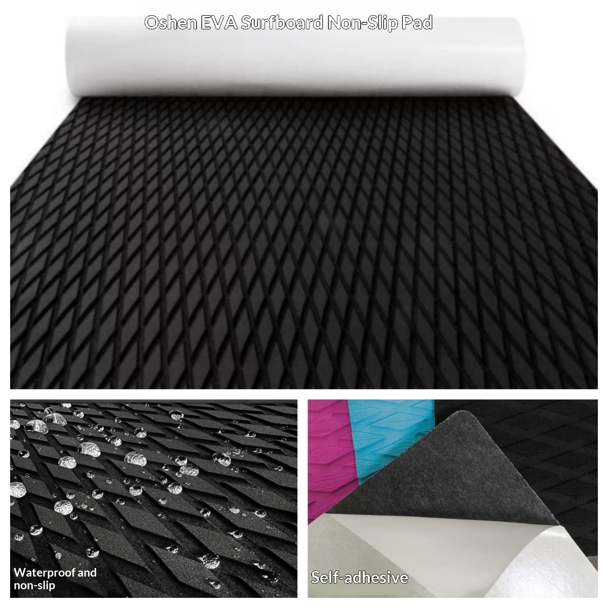 Direct Sales Standing Eva Surfboard Anti-slip Mat, Customizable Diy Boat and Yacht Anti-slip Mat, Eva Paddle Board Mat