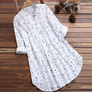 Stand Collar Loose Casual Women's Shirt